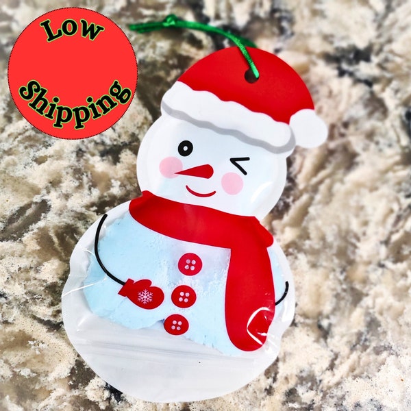 Icee Slime Christmas Ornaments, Cheap Stocking Stuffers for Christmas, Personalized Card, Inexpensive Christmas Gift for Kids