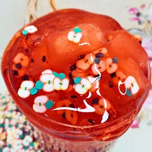 Apple Jelly Cube Slime: Candied Scented, Stress Relief, Party Favor