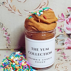 Brownie Dough Cloud Slime, Slime Party Favor, Brownie Dough Scented Slime, Cookies, Handmade Slime for Kids, Slime Gifts for Adult