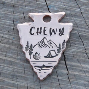Custom Dog Tag, Pet ID, Dog Tag in Metal, Metal Pet ID Tag, Personalised Dog Tag, Pet Name Tag, Handmade Pet Tag, Native Pet Tag