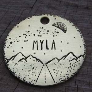 Rugged Pet Tag, Outdoor Fun, Metal Dog Tag, Custom Pet Tag, Engraved Dog Tag, Pet Tag, Collar Tag, Native Pet Tag