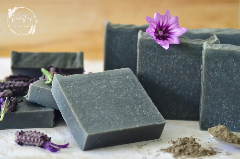 ACTIVATED CHARCOAL Natural Handmade Vegan Bar Soap Artisan Zero Waste