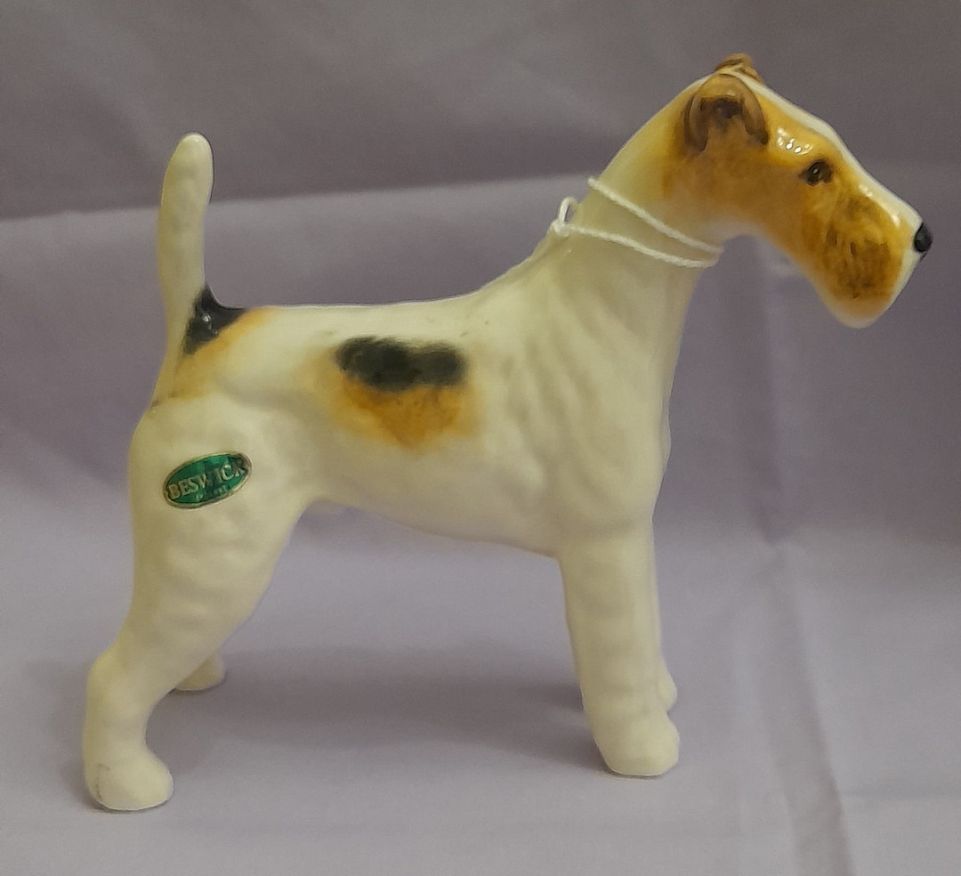 Vintage Beswick Dog Wire Haired Terrier Talavera Romulus