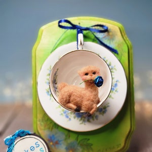 READY TO SHIP: Needle felted alpaca, Felted animals, Alpaca, Animal miniature, Animal decor, Animal sculpture, Needle felted animal
