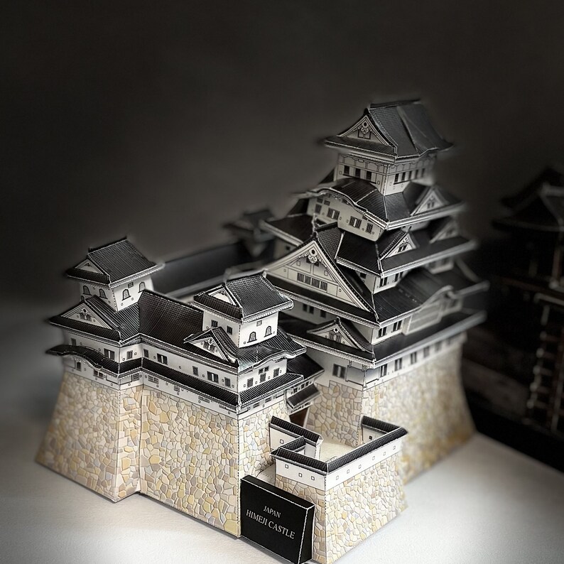 Japanese Himeji Castle DIY Paper Model Kit Paper Folding Etsy