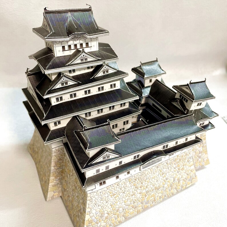 Japanese Himeji Castle DIY Paper Model Kit Paper Folding Etsy