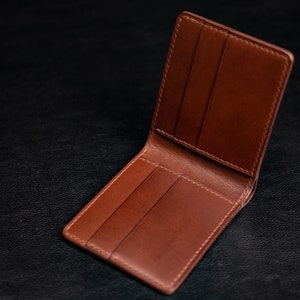 Vikbar plånbok i läder, mönster A4 PDF. + video handledning