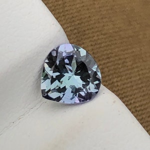 Blue Green Tanzanite, 6MM 0.65 Carats Heart Cut Tanzanite, Bio Color Tanzanite Heart For Jewelry Making