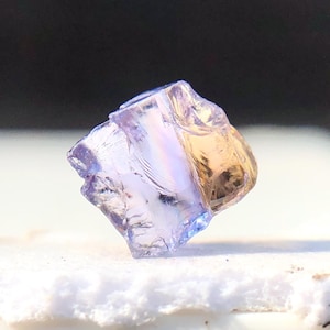 Rainbow Fire Tanzanite Rough, Natural Bio Color Tanzanite Raw, Zoisite Tanzanite Rough, Unheated Tanzanite Rough, 0.85 Carats Tanzanite Raw.