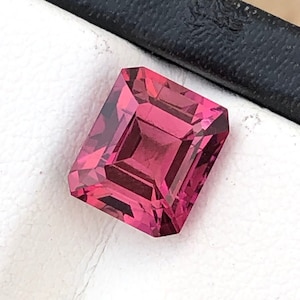 Natural Reddish Pink Tourmaline, 7x6 MM Stunning Loose Tourmaline Octagon, 2.15 Ct. Beautiful Top Quality Tourmaline, For Making Jewelry