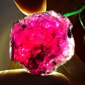 Natural Pink Garnet Gemstone Rough, 46.70 Carats, Red garnet Raw Gemstone, Loose Red Dark Garnet Crystal, January Birthstone For Jewelry.