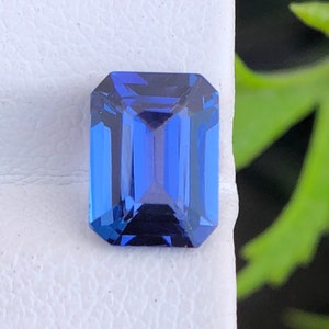 Natuurlijke blauwe Tanzanite, 8x6 MM 1,45 karaat losse gefacetteerde Tanzanite, ringmaat Tanzanite Octagon, Tanzanite edelsteen, Tanzanite voor sieraden