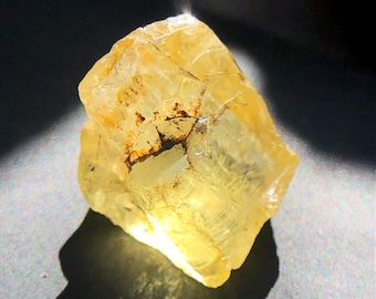 Aguamarina amarilla natural en bruto, 6,50 quilates, piedra preciosa sin cortar para la fabricación de joyas.