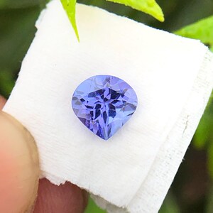 Natural Tanzanite Heart Gemstone, Loose Tanzanite, Tanzanite Heart, Faceted Tanzanite, Tanzanite For Jewelry, Zoisite Tanzanite, Blue Stone