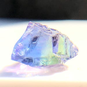 Natural Purple Green Blue Brown Tanzanite Rough, 4.10 Carats Unique Zoisite Tanzanite Crystal, Unheated Tanzanite Raw,  Tanzanite Rough.
