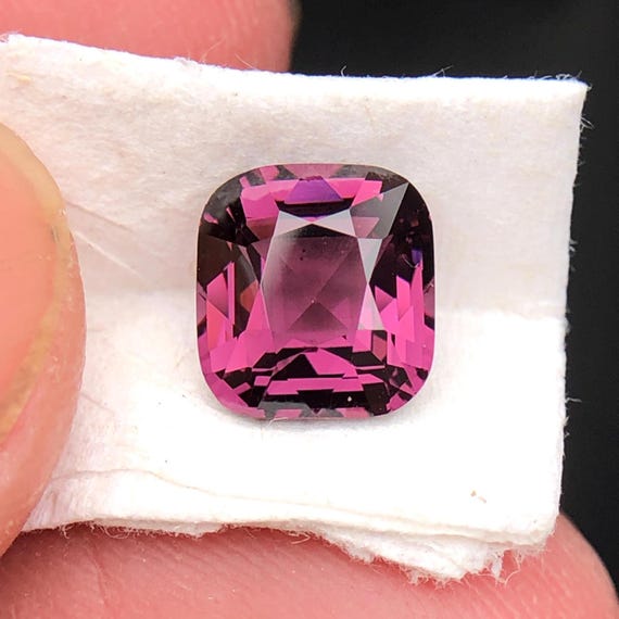 1.50ct. Natural Spinel Pink Brown Cushion Faceted Loose Gemstone 7x6 MM Fine Cut Spinel Untreated