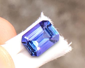 Stunning Purplish Blue Tanzanite, Attractive Zoisite Loose Tanzanite, Natural Tanzanite, 8x6 MM Octagon Tanzanite, Blue Zoisite Tanzanite
