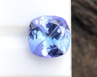 7 mm kalibriertes natürliches Tansanitkissen, 1.50ct. Loser Blauer Edelstein für Ring/Anhänger, Dezember Geburtsstein