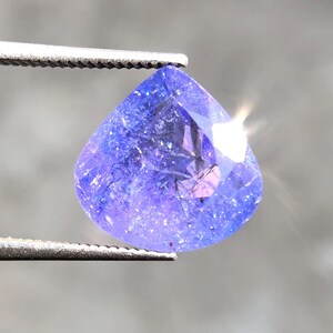 Natural Heart Shape Tanzanite, 5.7 Loose Tanzanite Gemstone, Tanzanite Making Jewelry, Perfect Ring Size Tanzanite Gems, 12x6 MM Tanzanite