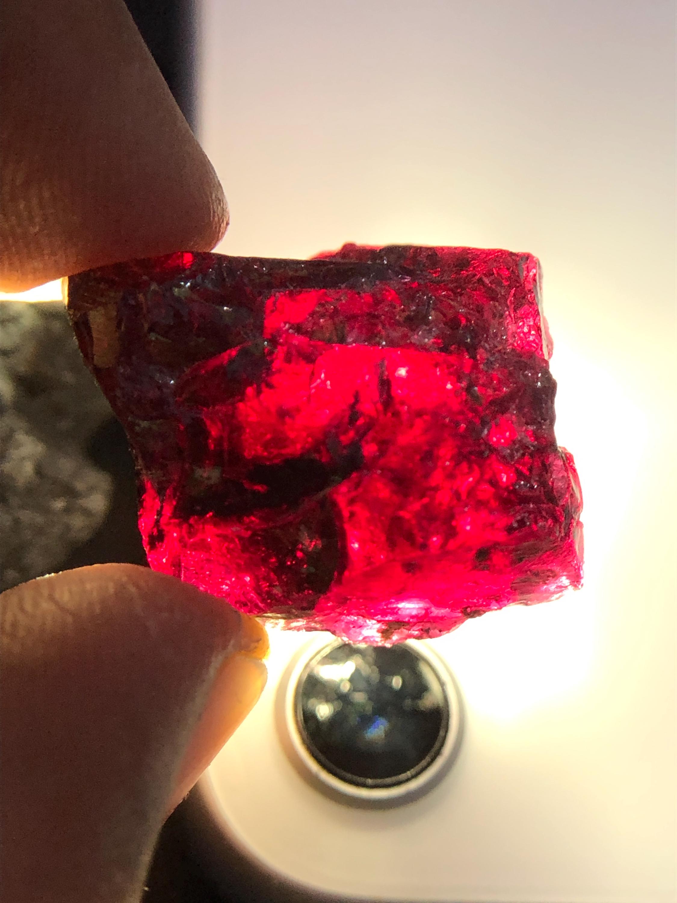 Naturel Grenat Rouge Lot 534.77 CT Desseré Pierre Précieuse non Traité