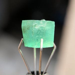 5 MM Zambian Emerald Crystal, Natural Emerald Rough, Loose 1.50 Uncut Green Emerald Raw, Emerald Raw For Making Jewelry, May Birthstone.