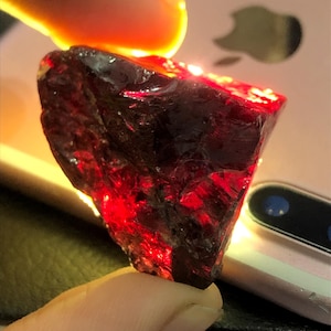 159 Carats Blood Red Color Garnet Rough, Garnet Raw, Garnet Crystal, Uncut Garnet, Garnet Gemstone, Stunning Garnet, Huge Garnet Rough