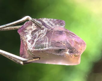 2.90ct Natural Purple-Brown Tanzanite Rough, Untreated Zoisite Raw For Pendant