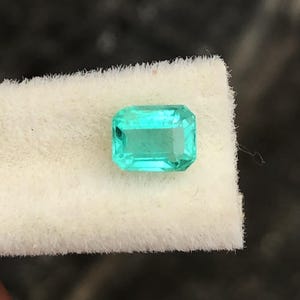 Natural Green Emerald, 4x3 MM Faceted Octagon Cut Green Emerald, Top Quality Emerald, Loose Emerald Stone For Jewelry Making.