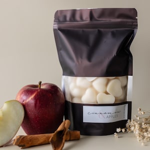 Cinnamon Apple Scented Soy Wax Melts: Clean Fall Holiday Fragrance