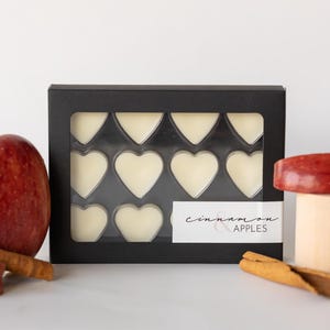 Cinnamon Apple Scented Soy Wax Melts: Cozy Fall Holiday Fragrance