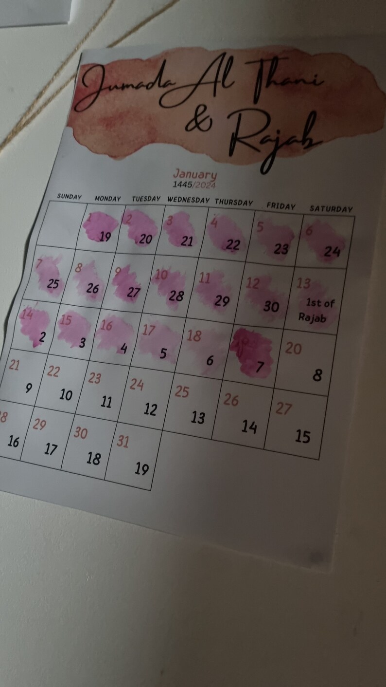 2024 HIJRI CALENDAR, Juz Amma Checklist and Islamic Displays Plus Free