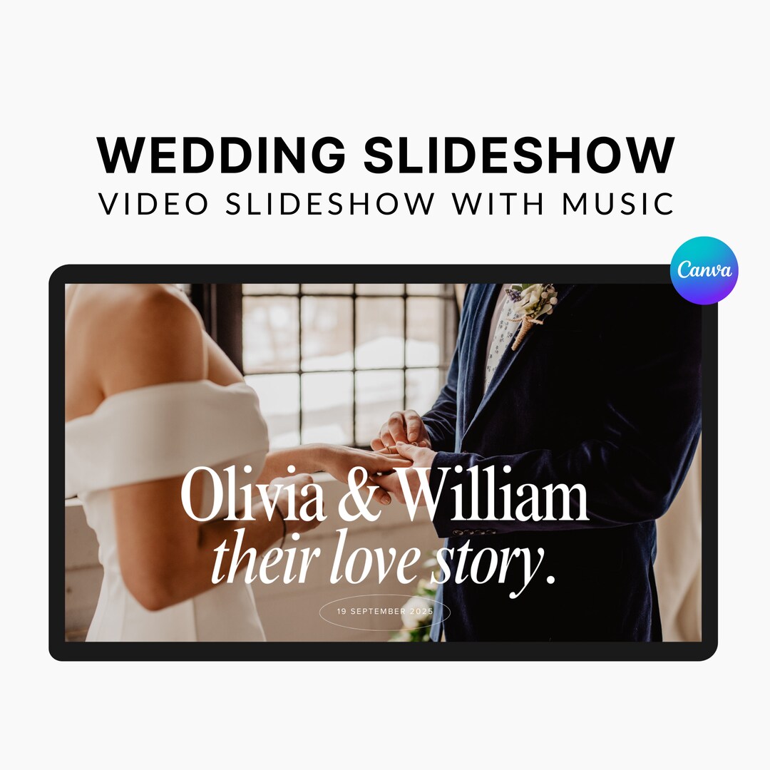 Wedding Slideshow Video Template Wedding Slideshow With Etsy Wedding Slideshow Video Template Wedding Slideshow With Etsy