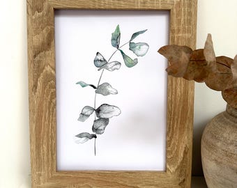 Eucalyptus Watercolour Print: Botanical Foliage Wall Art
