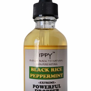 Black Rice Peppermint Extreme Powerful Dropper Oil