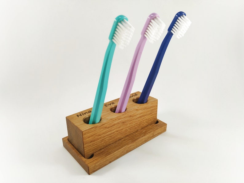 Toothbrush holder in use.