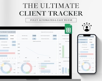 Kunden Tracker Google Sheets: Automatisiertes Kundenmanagement (Digitaler Download)