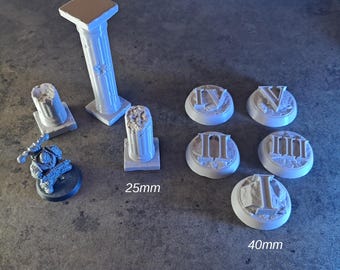 Objective Markers - Pillars and Roman Tokens - Digital Files