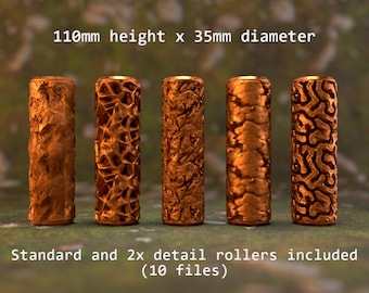 Texture Rollers - Nature Pack (5 pieces, 1x and 2x included)