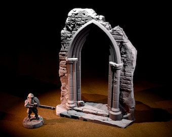 Gothic Arch Ruin - 28mm 32mm - Digital Download
