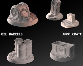 Objective Markers - Battlefield Props (40mm) - 5 pack