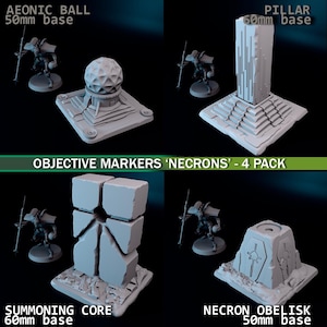 Objective Markers - Necrons - 4 pack