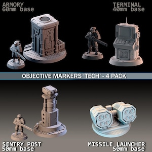 Objective Markers - Tech - 4 pack