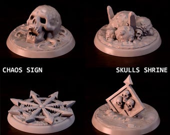 Objective Markers - Evil (40mm) - 4 pack