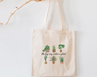 Plant tote bag Plant Lover Tote Gift for Plant Daddy Gift Plant Lady Gift Gardening Tote Gift for Plant Lovers Flower Lover Cool Tote Bag