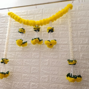 Exquisite Floral Toran Garland for Home and Celebrations, Customize Color Door Bandarwar For Home Festival Toran, Diwali Décor