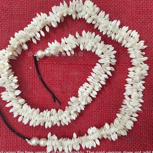 Artificial Jasmine Gajra for Braid, Indian Bridal Hair Accessory, Flower Bun Gajra with Hair Pins,Thick String Gajra for Hair Choti Décor
