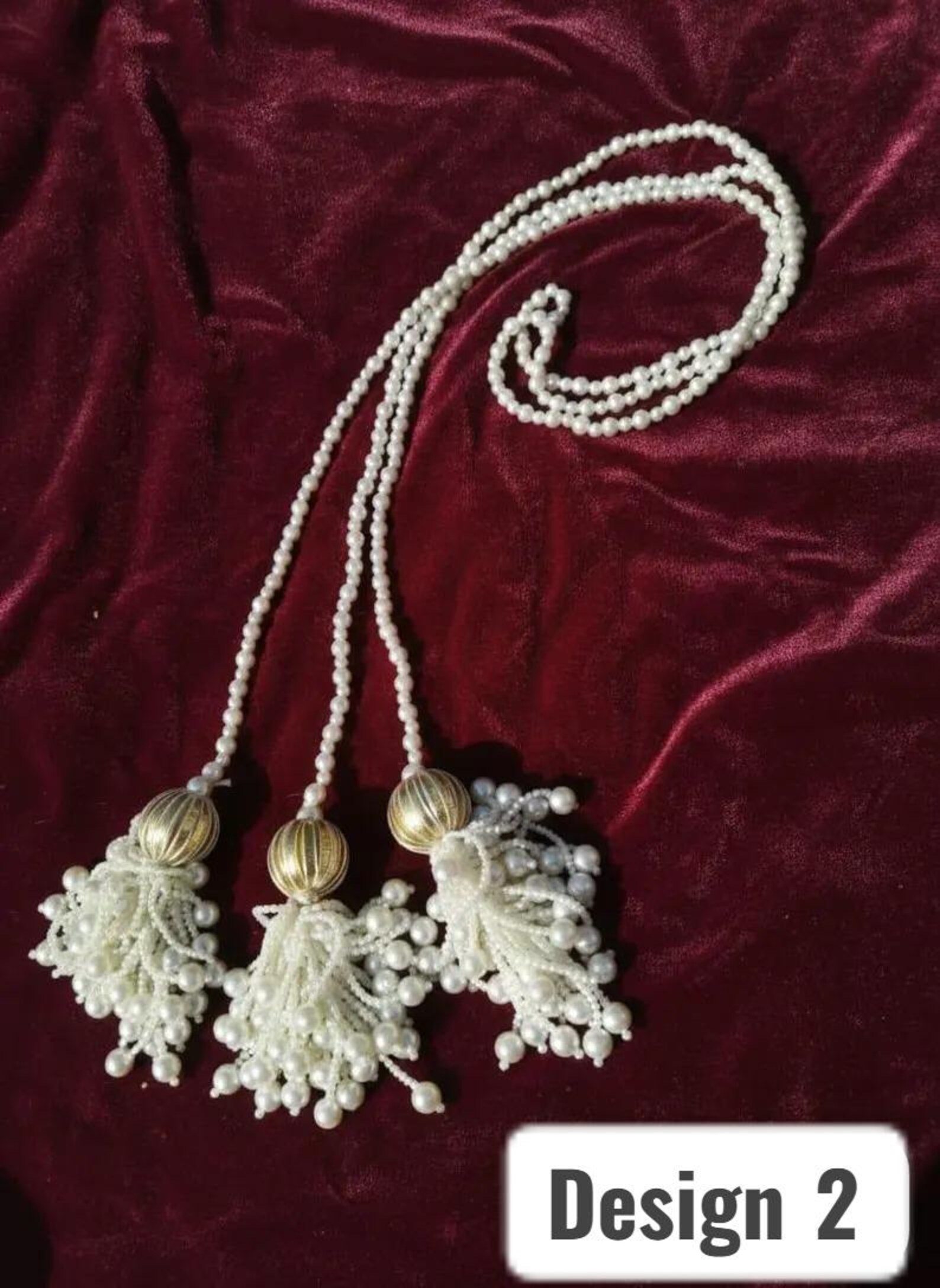 Parandiu 3 Types Pearl Flower Parandi for Women, Punjabi Parandi Jewelry Indian ...
