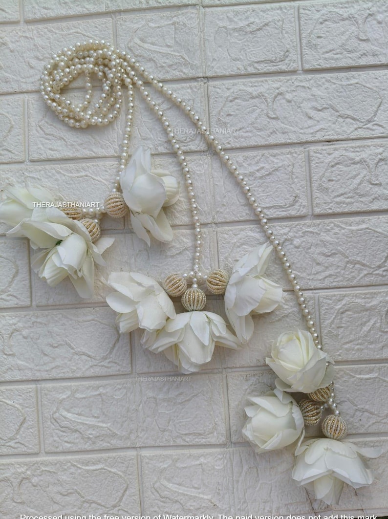 Parandiu 3 Types Pearl Flower Parandi for Women, Punjabi Parandi Jewelry Indian ...