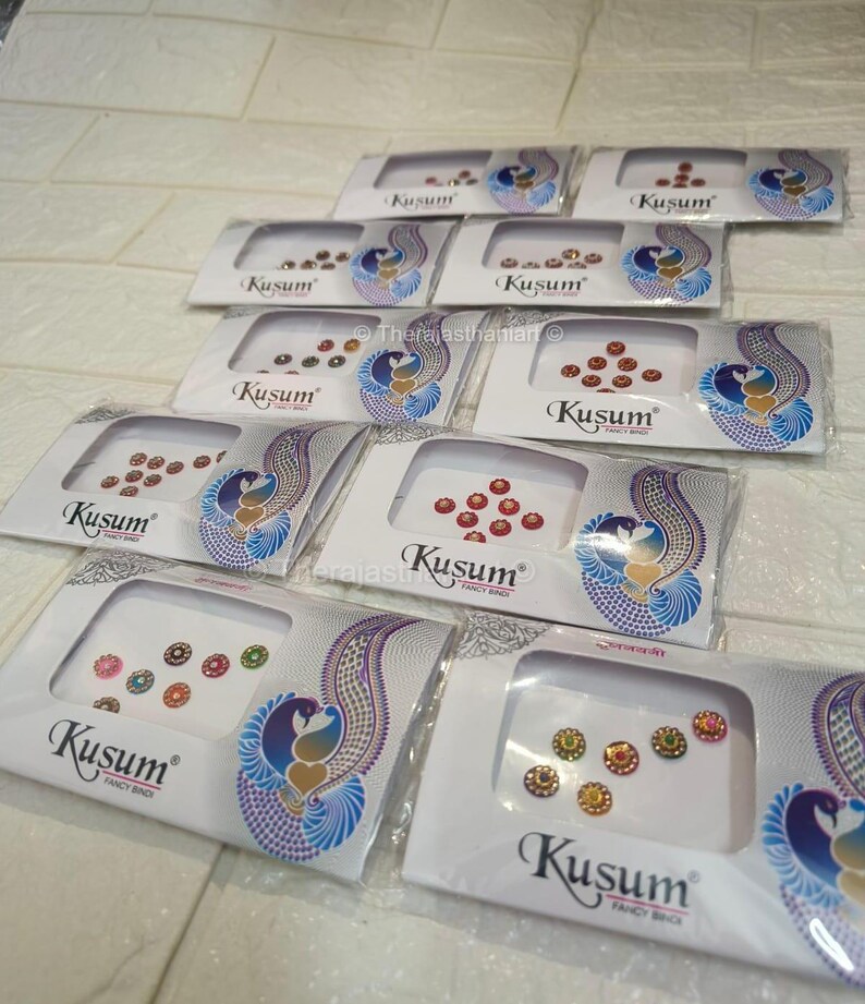 Multicolor Bindi Sticker Pack Round Bindis,face Jewels,assorted Bindis ...
