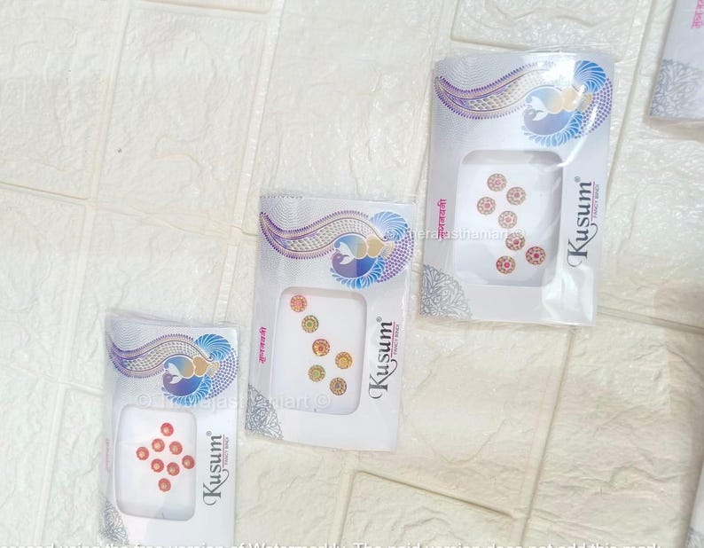 Multicolor Bindi Sticker Pack Round Bindis,face Jewels,assorted Bindis ...